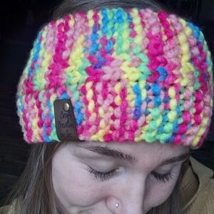 Multicolor Handmade Crochet Bow Headband